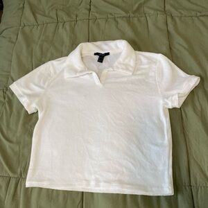 White knit crop top new with tags